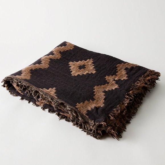 Aritzia Wilfred Diamond Mosaic Blanket Scarf - Picture 2 of 6